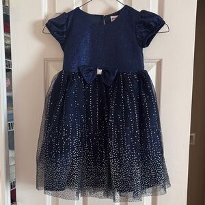 Blue Bery Boulevard Navy fancy sparkle dress